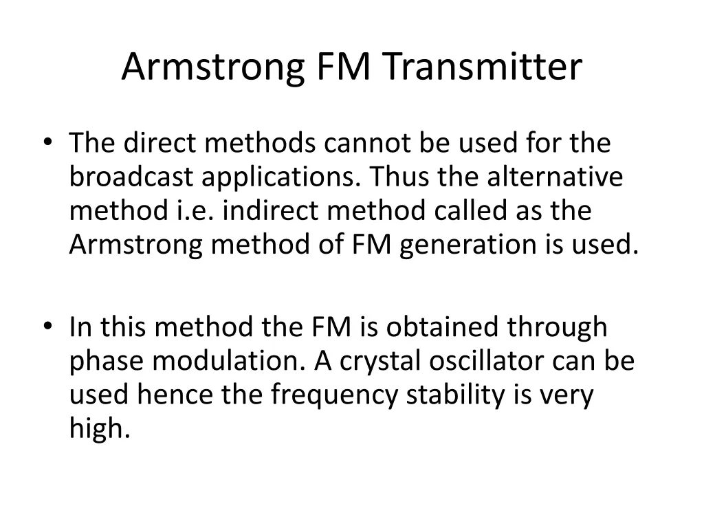 armstrong fm transmitter