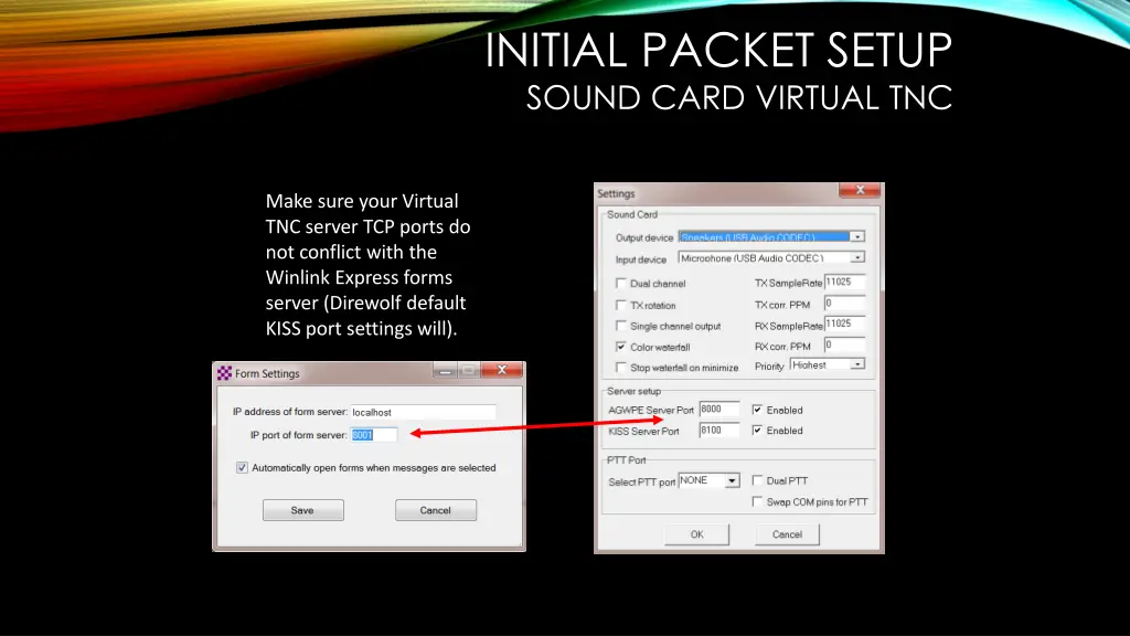 initial packet setup sound card virtual tnc 1