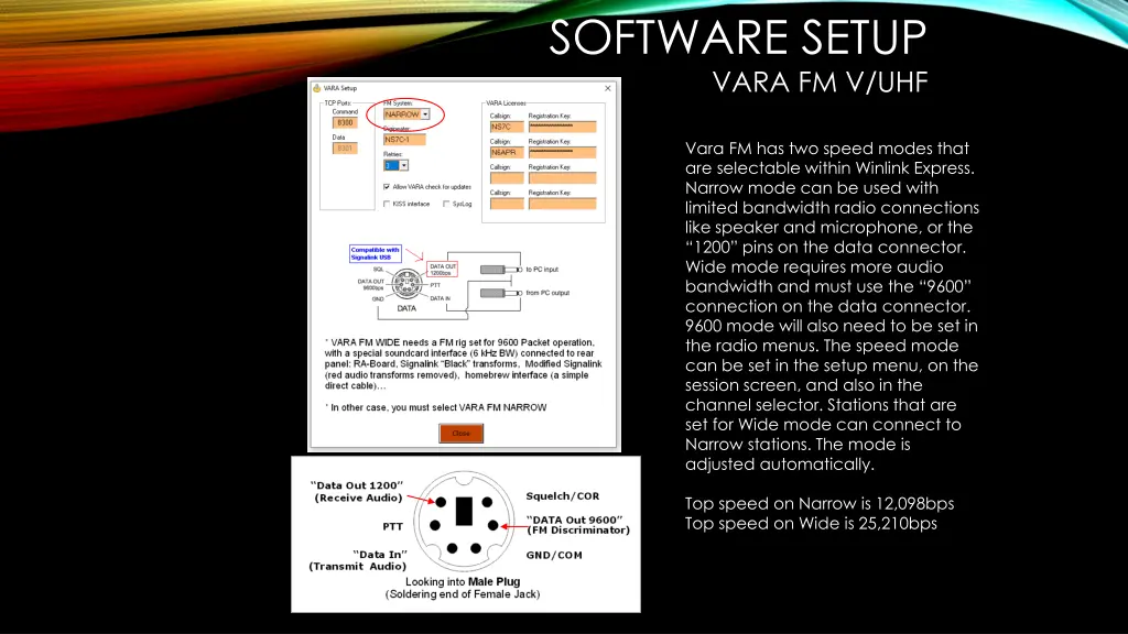 software setup vara fm v uhf 2