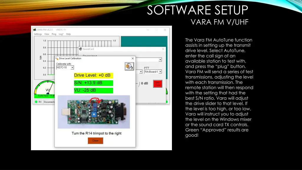 software setup vara fm v uhf 4