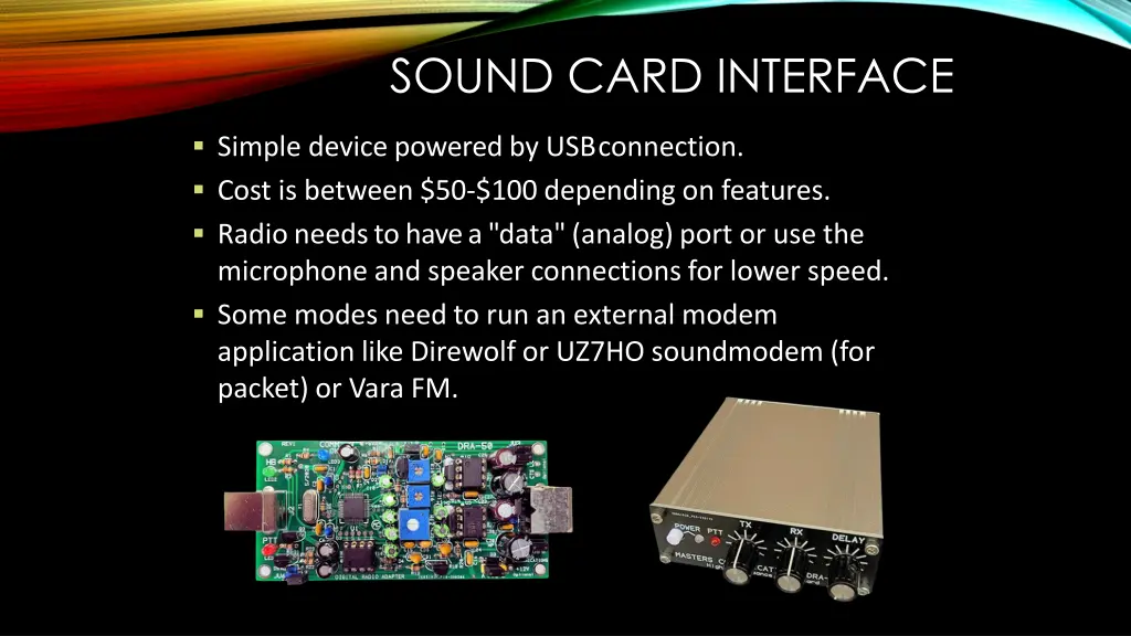 sound card interface