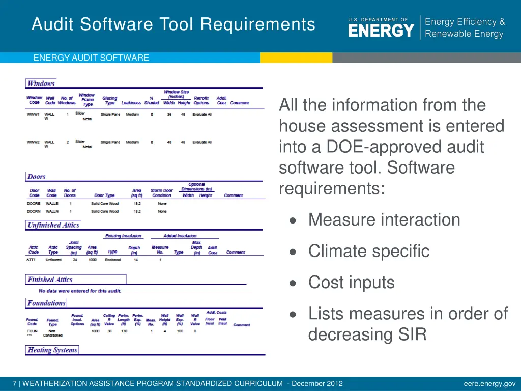 audit software tool requirements