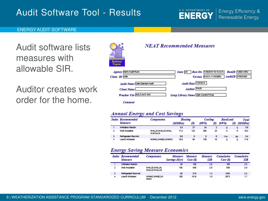 audit software tool results