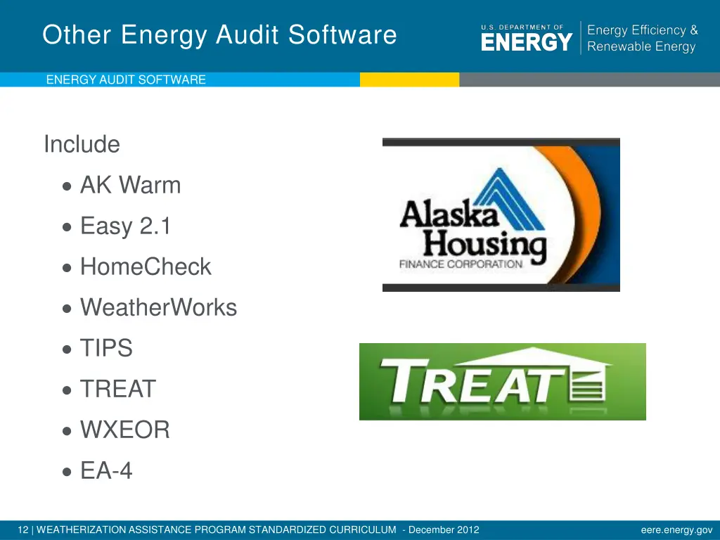 other energy audit software