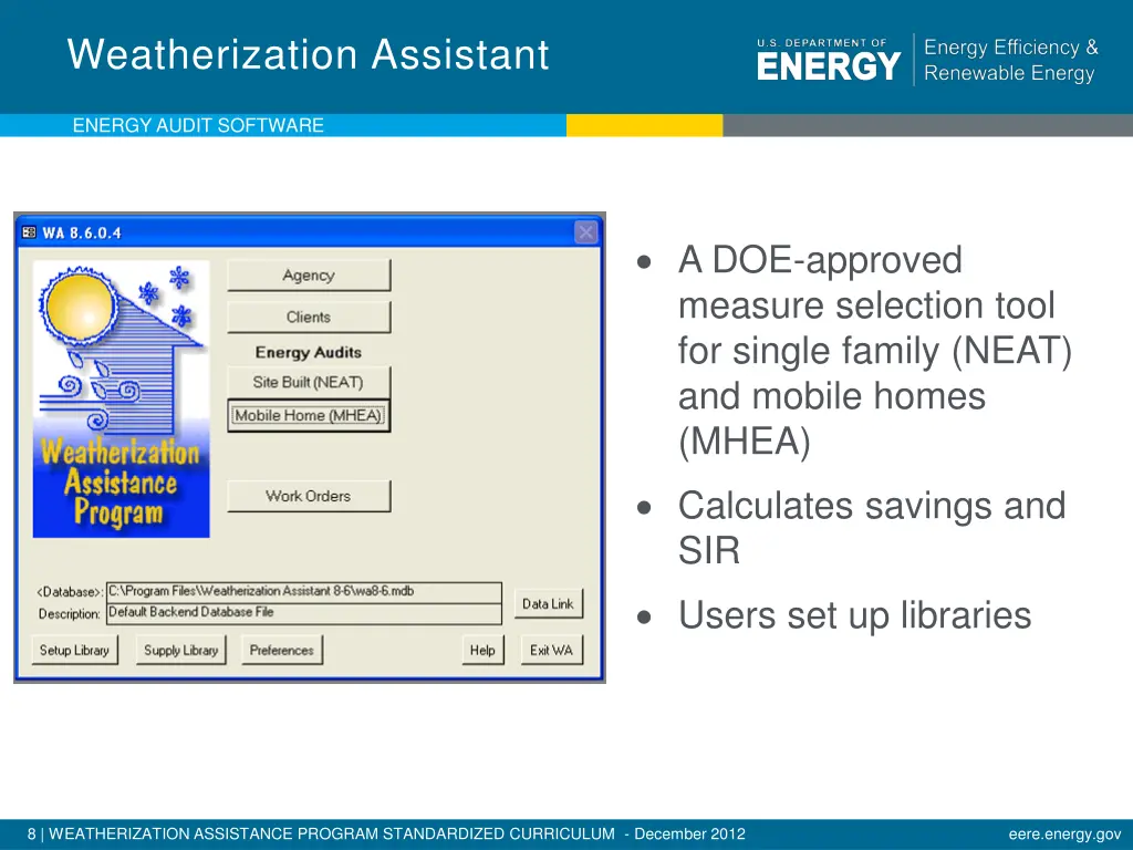 weatherization assistant