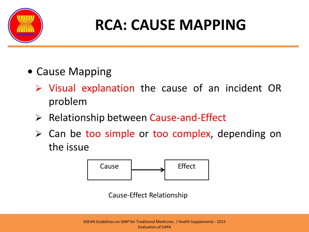 rca cause mapping 1