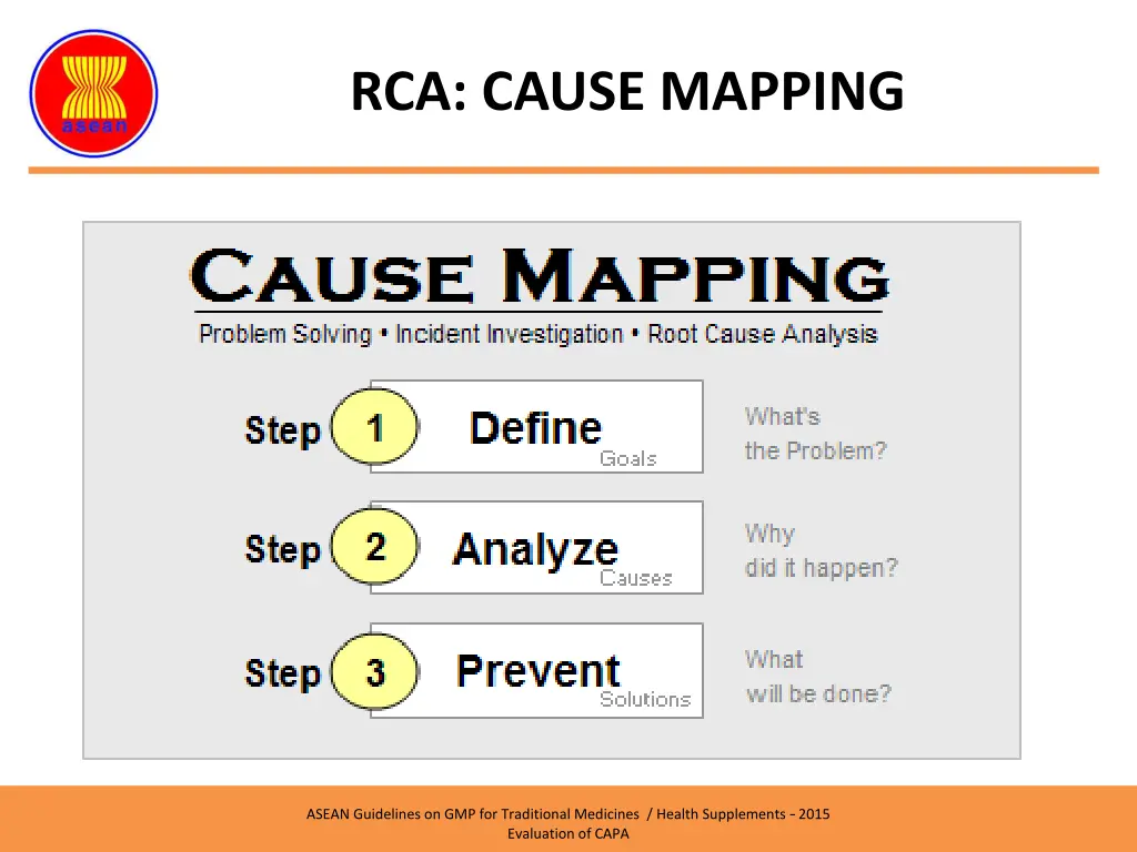 rca cause mapping