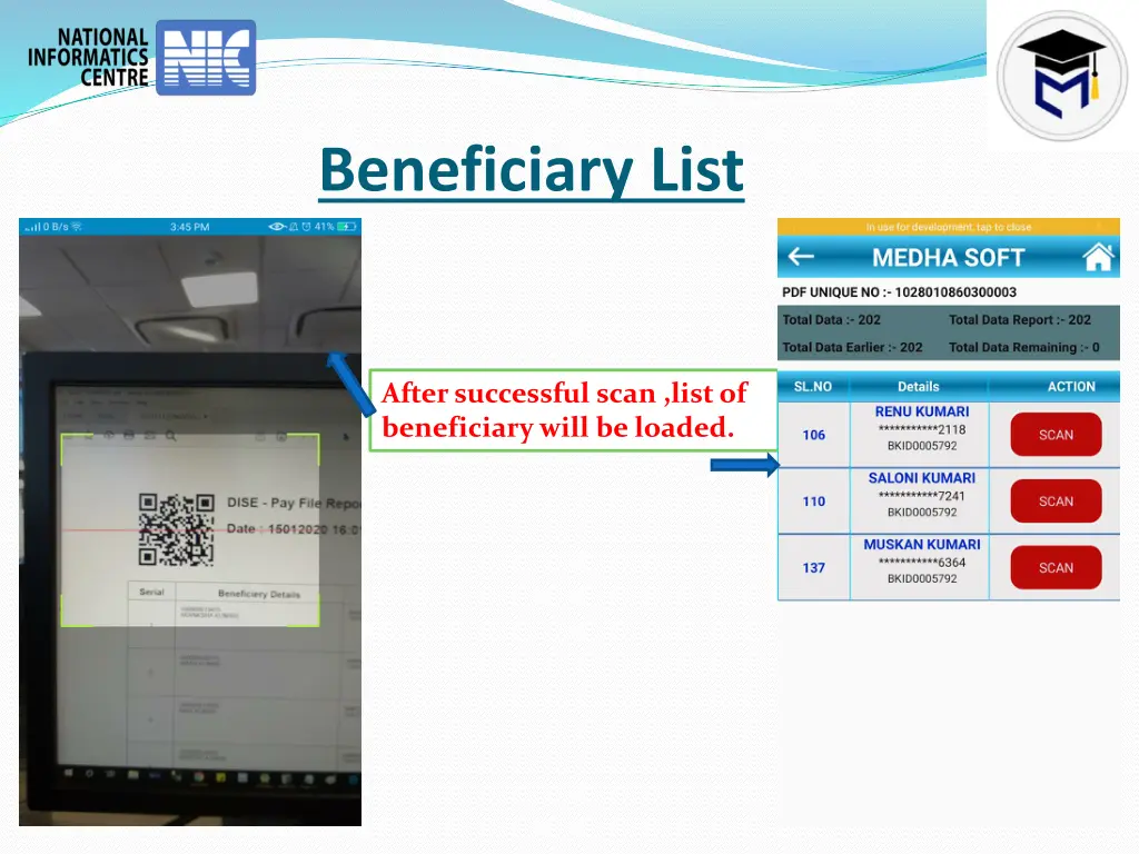 beneficiary list