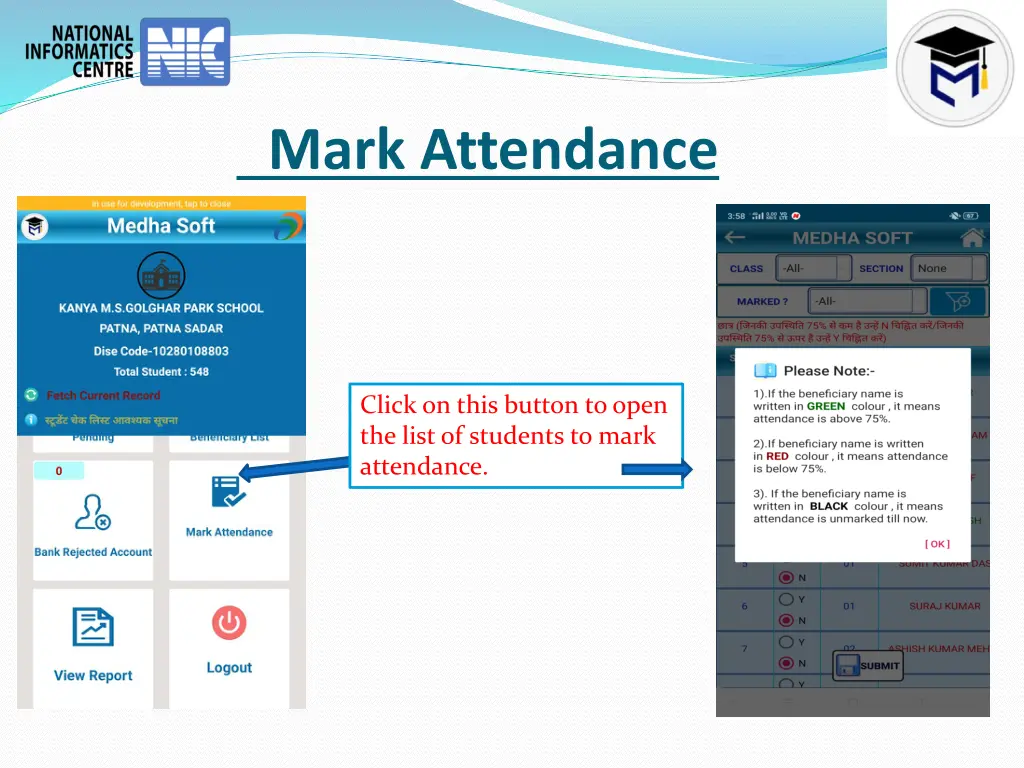 mark attendance