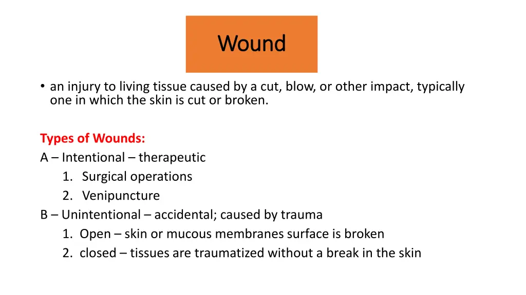 wound wound