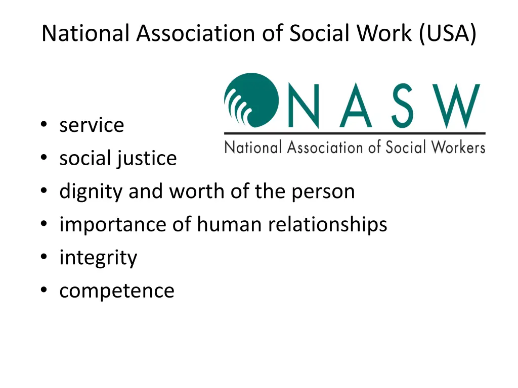 national association of social work usa