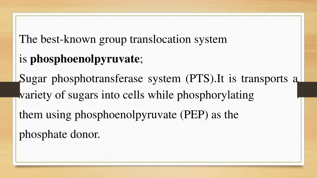 the best known group translocation system