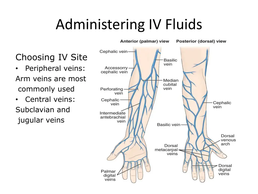 administering iv fluids