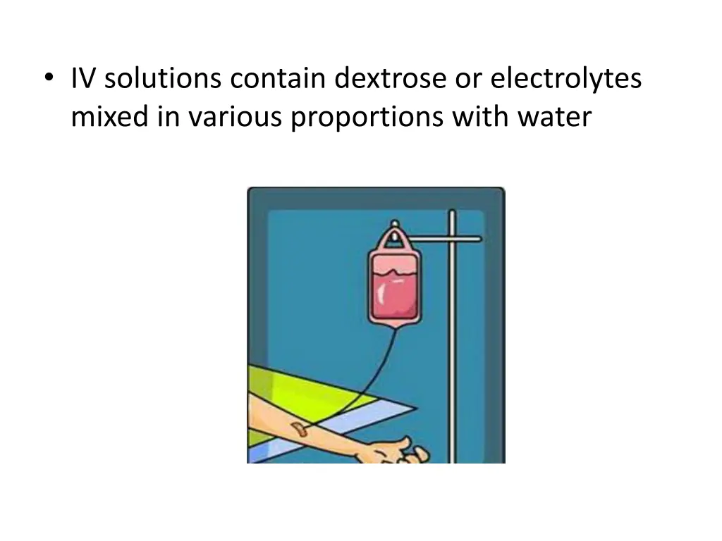 iv solutions contain dextrose or electrolytes