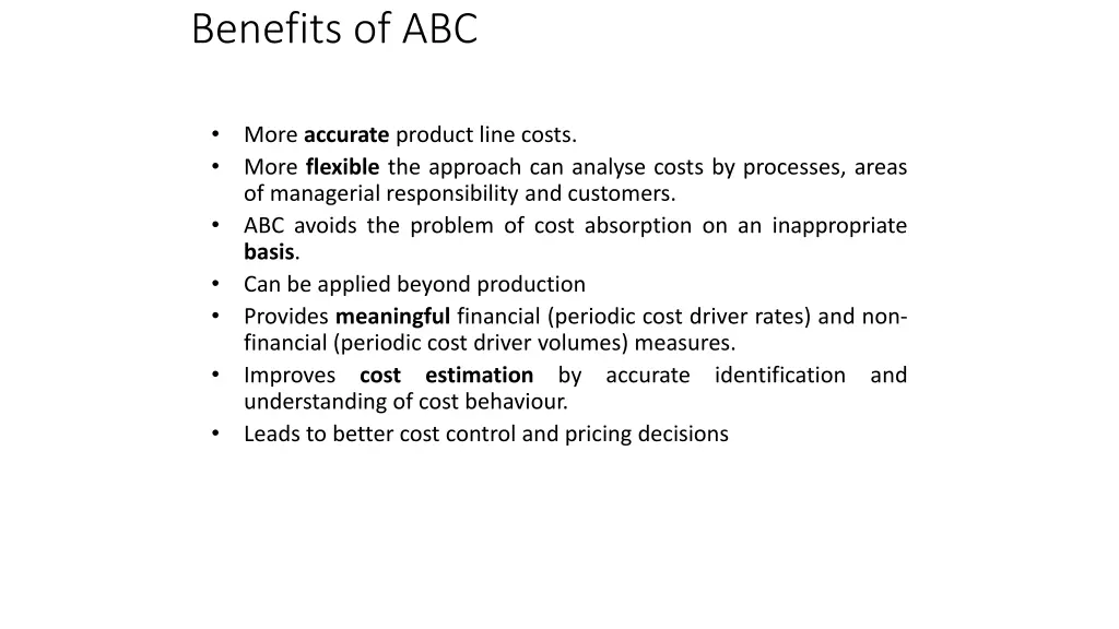 benefits of abc