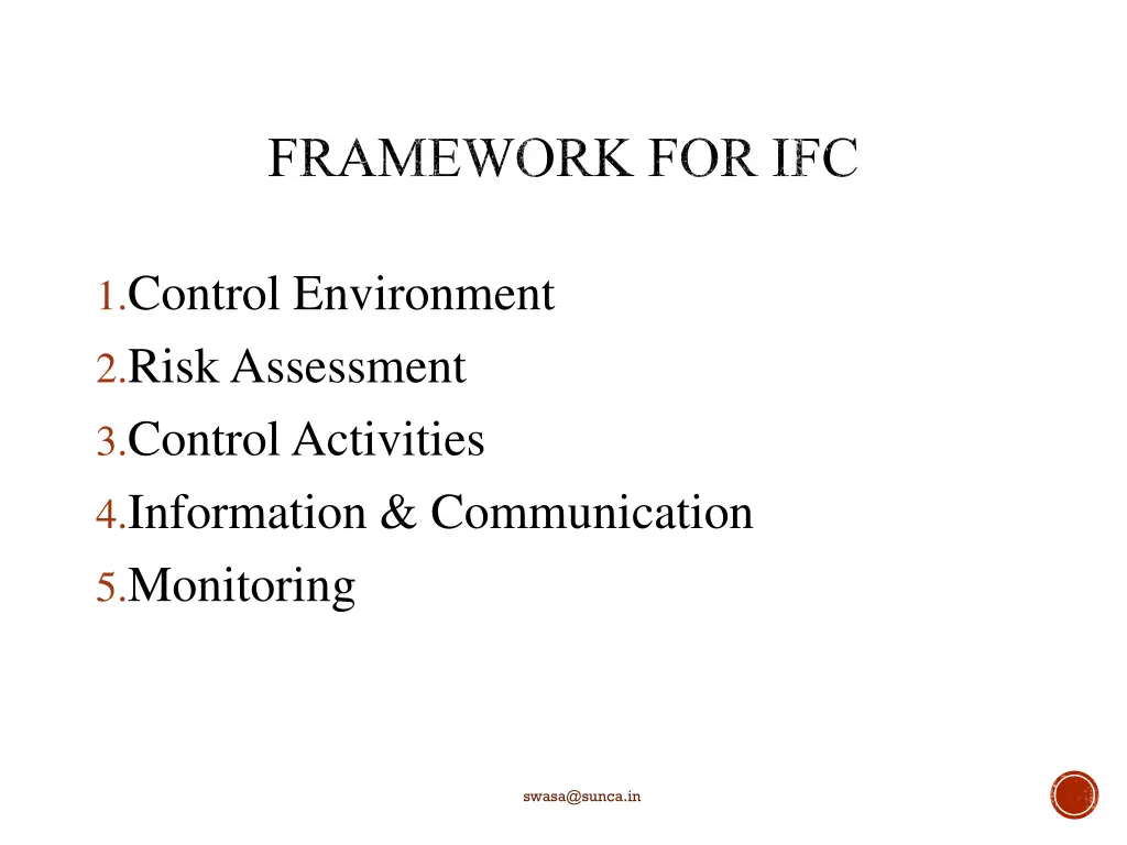 framework for ifc