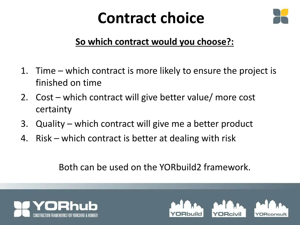 contract choice