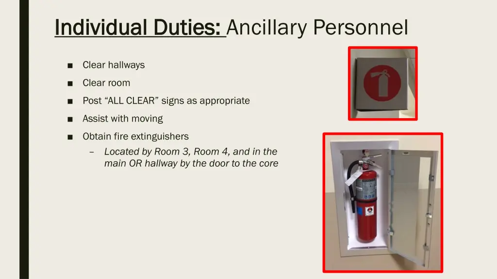 individual duties individual duties ancillary