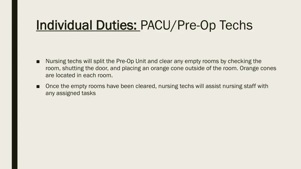 individual duties individual duties pacu