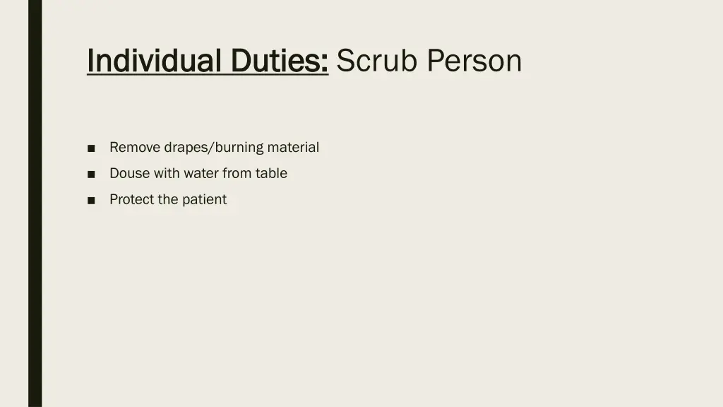 individual duties individual duties scrub person