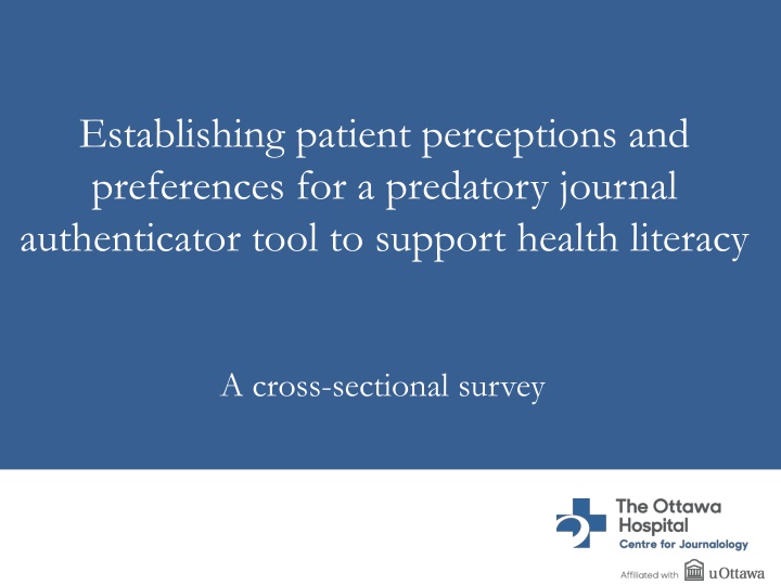 establishing patient perceptions and preferences