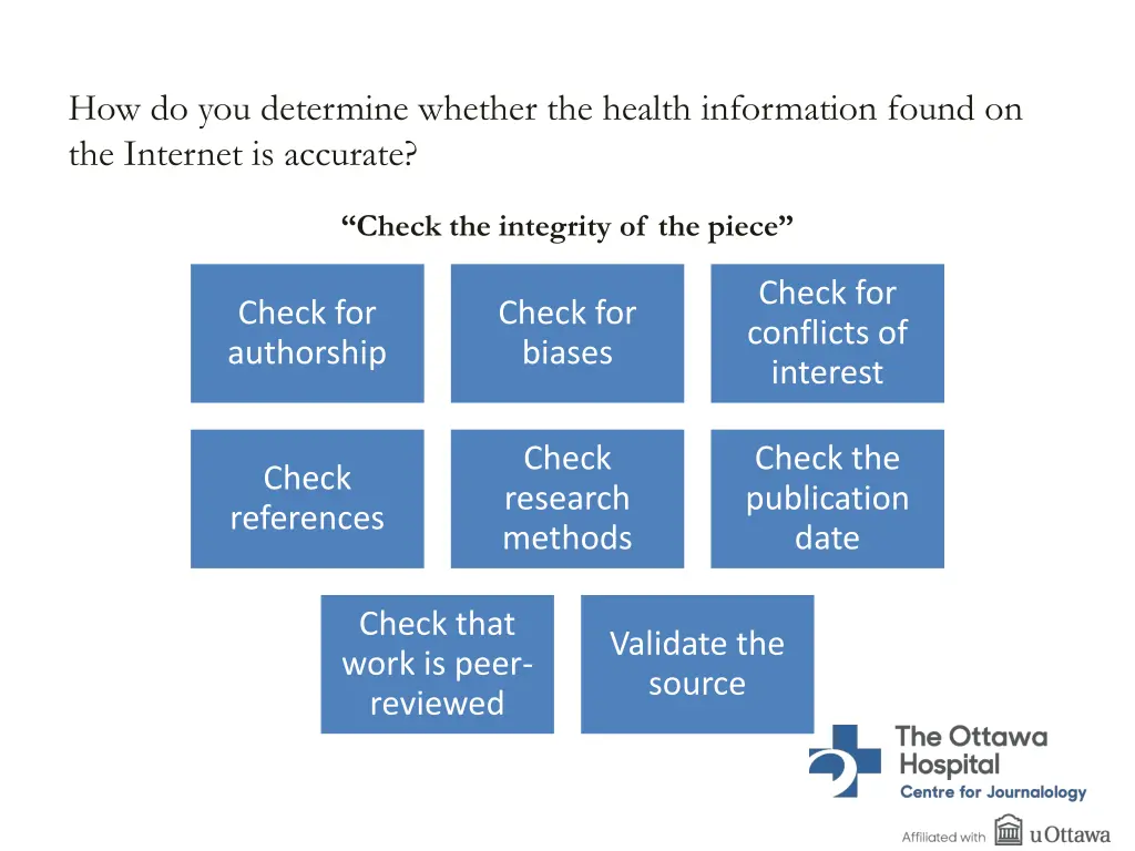 how do you determine whether the health