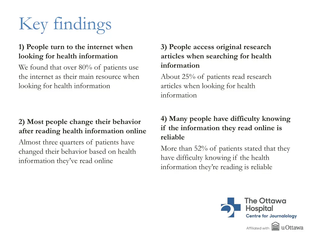 key findings