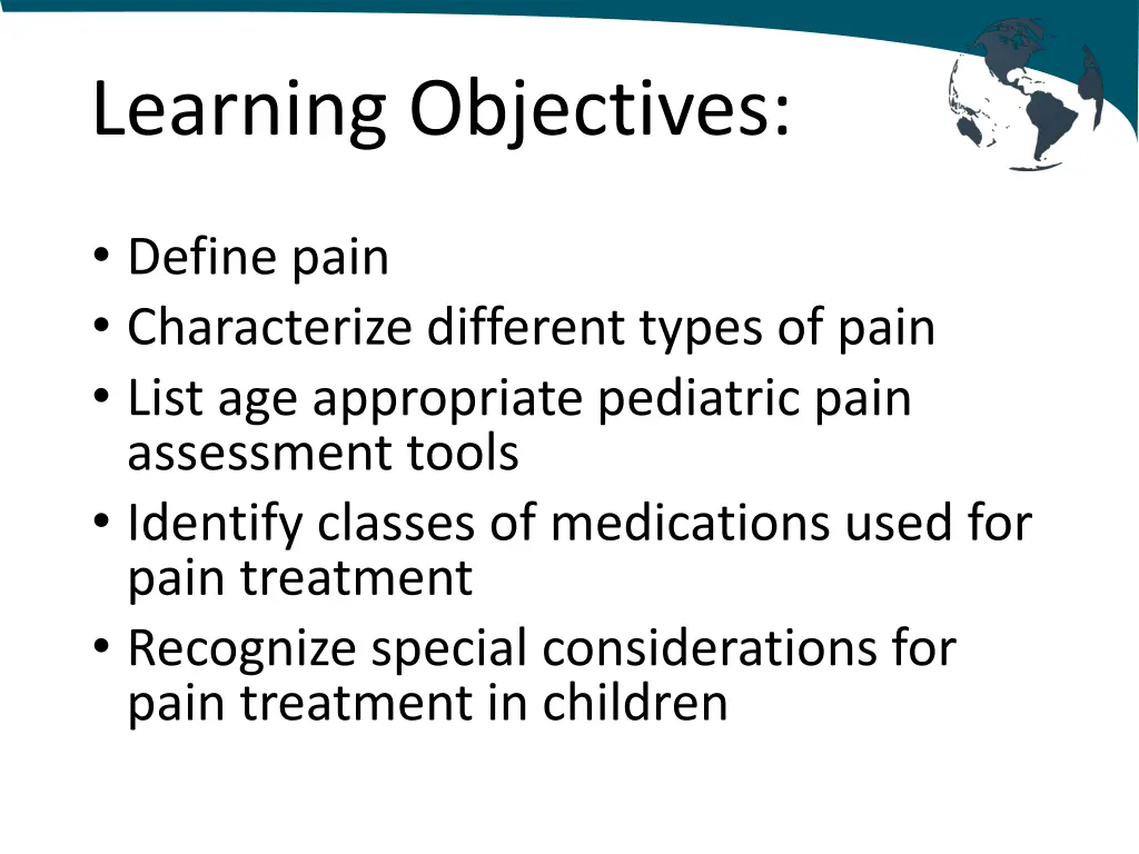 learning objectives