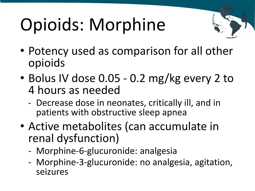 opioids morphine