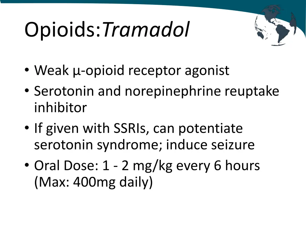 opioids tramadol