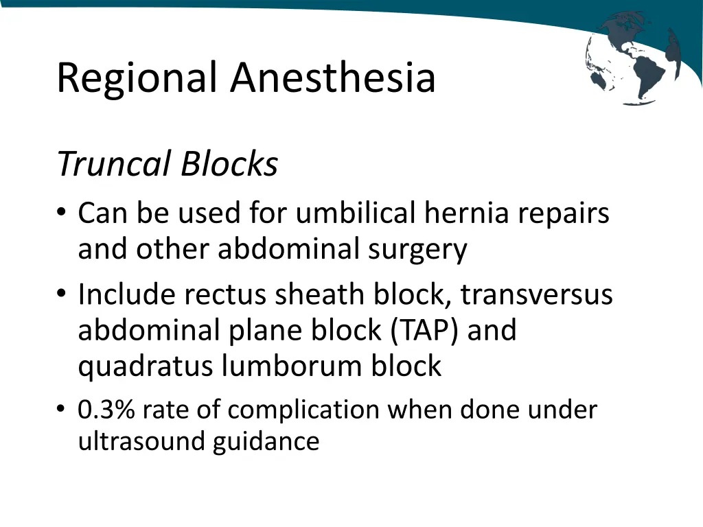 regional anesthesia 1