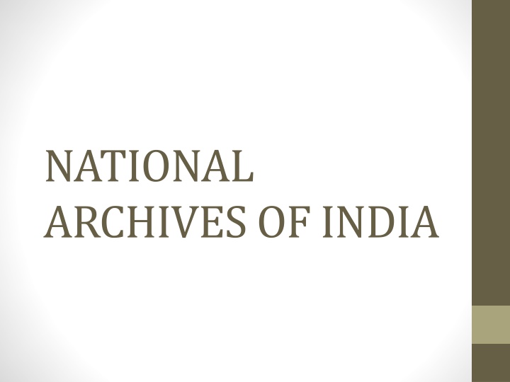 national archives of india