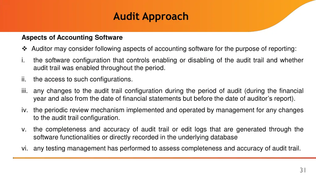 audit approach 5