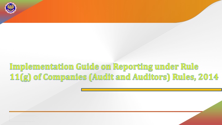 implementation guide on reporting under rule