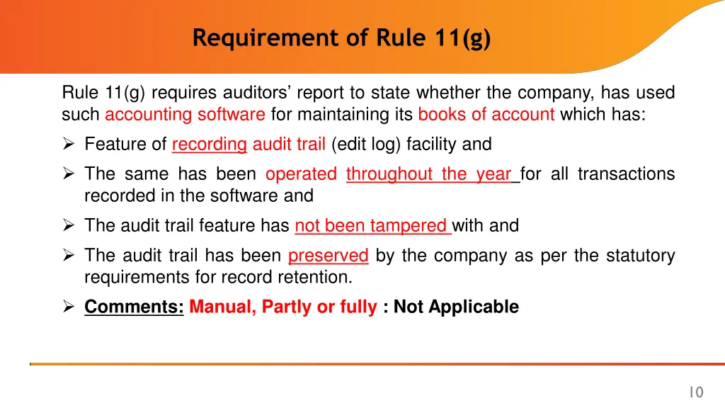 requirement of rule 11 g