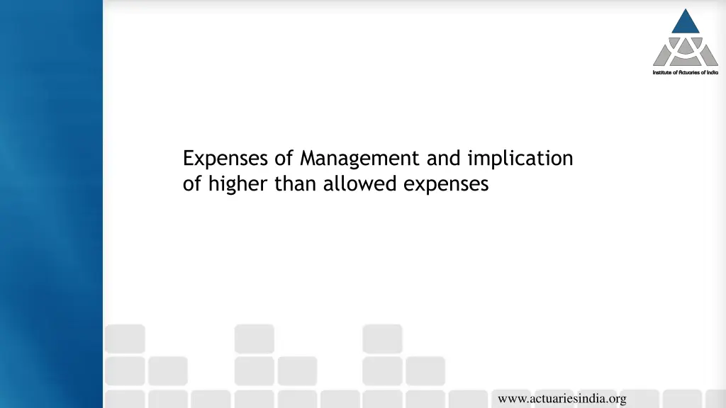 expenses of management and implication of higher