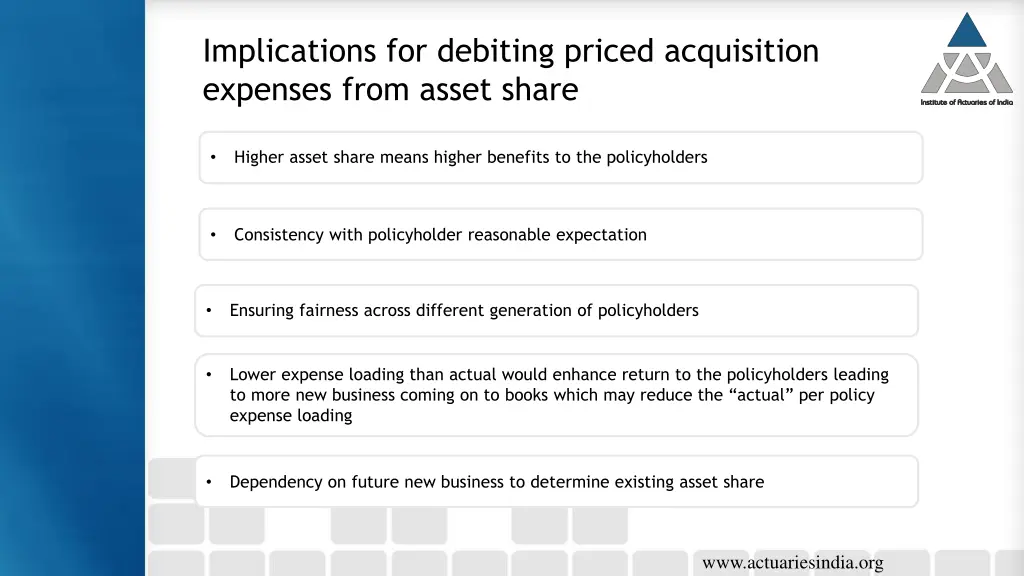 implications for debiting priced acquisition