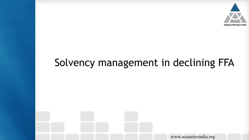 solvency management in declining ffa