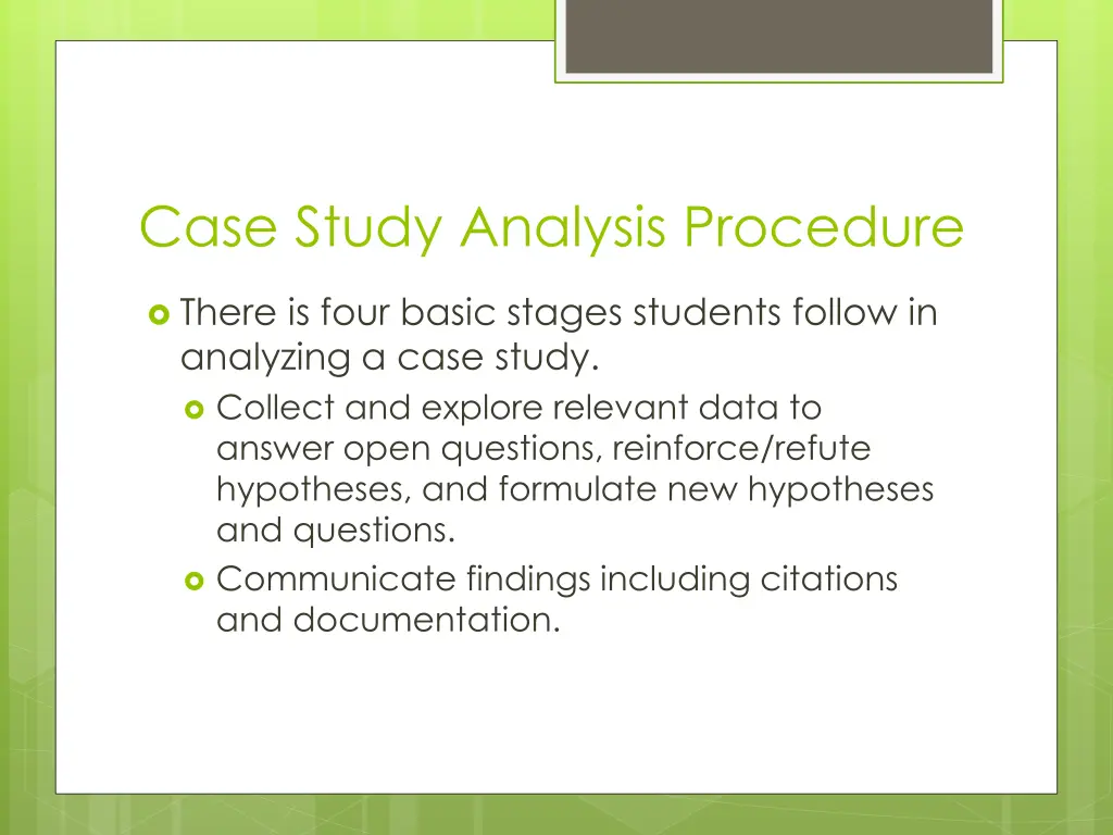 case study analysis procedure 1