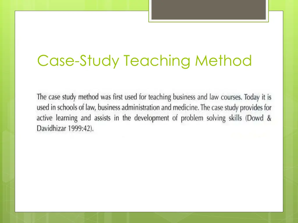 case study teaching method