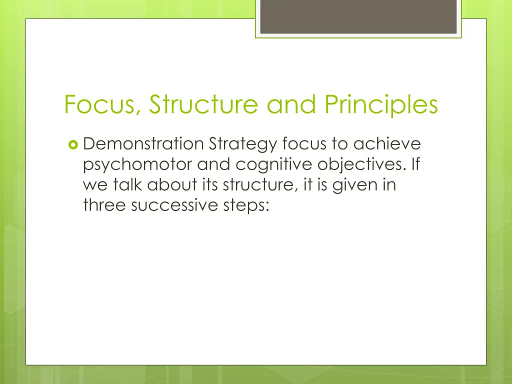 focus structure and principles