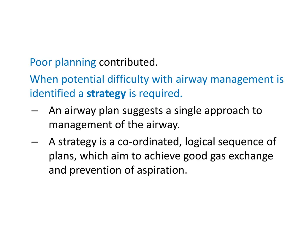 poor planning contributed when potential