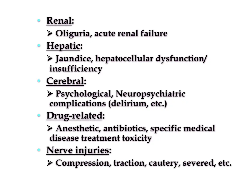 renal oliguria acute renal failure hepatic