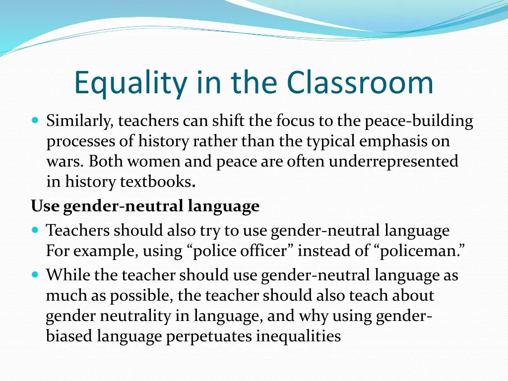 equality in the classroom 1