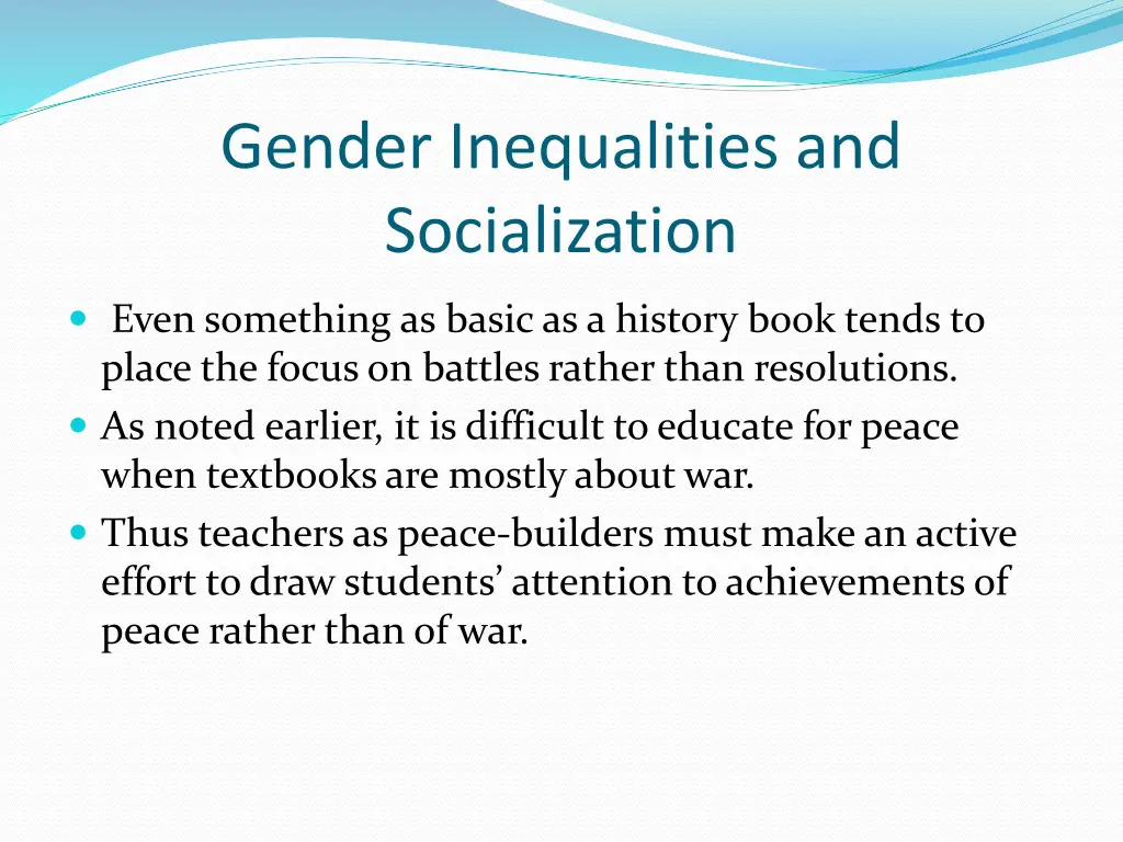 gender inequalities and socialization 3