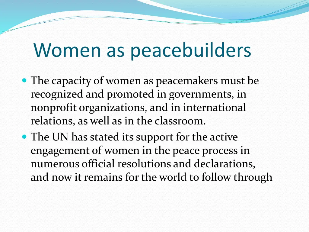 women as peacebuilders 2