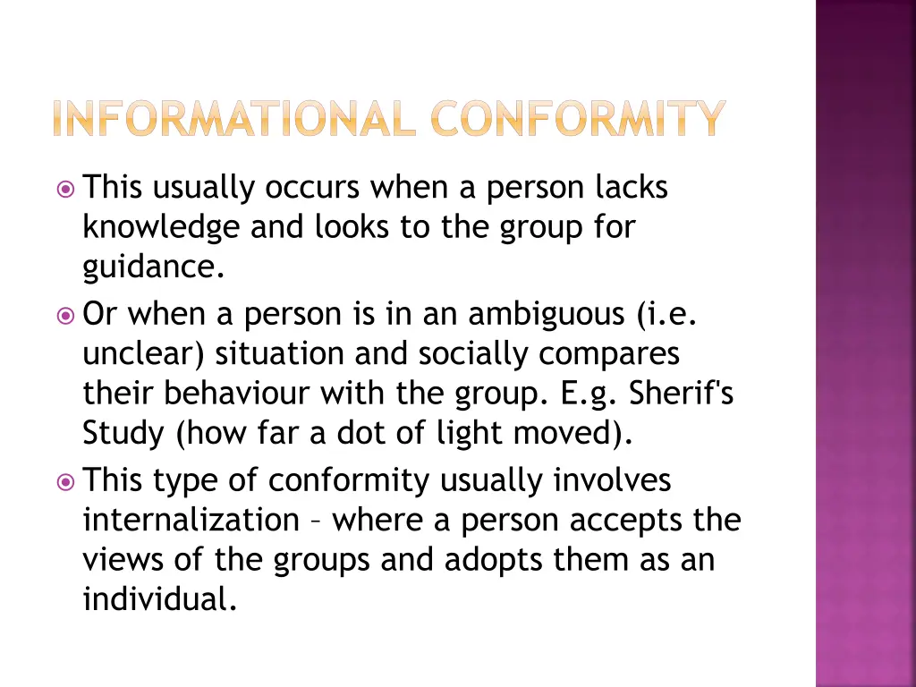 informational conformity