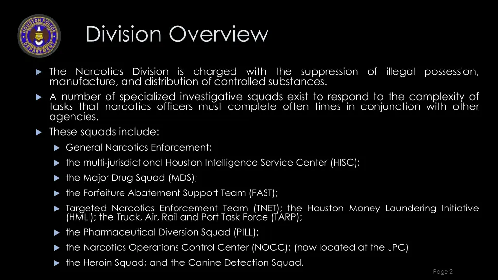 division overview