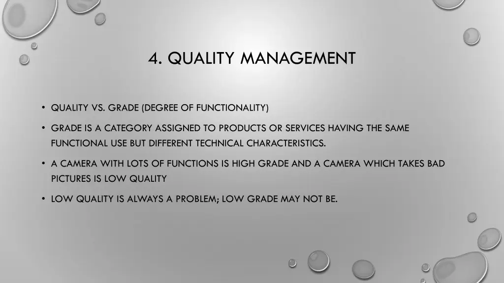 4 quality management