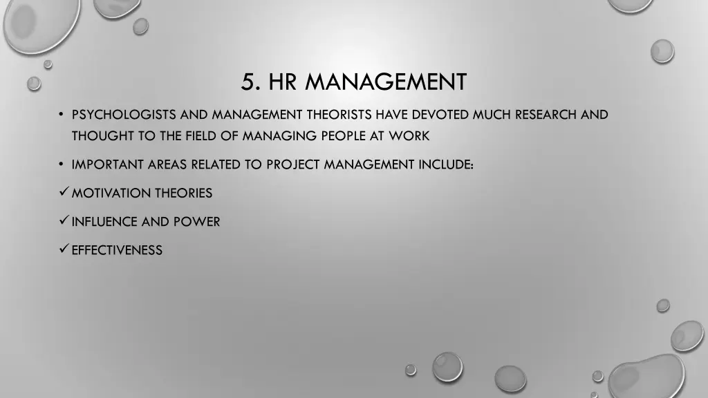 5 hr management